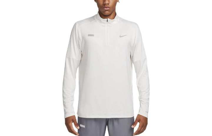 Nike Nike T Shirts Men's White Stand Collar Moderate Straight Fit