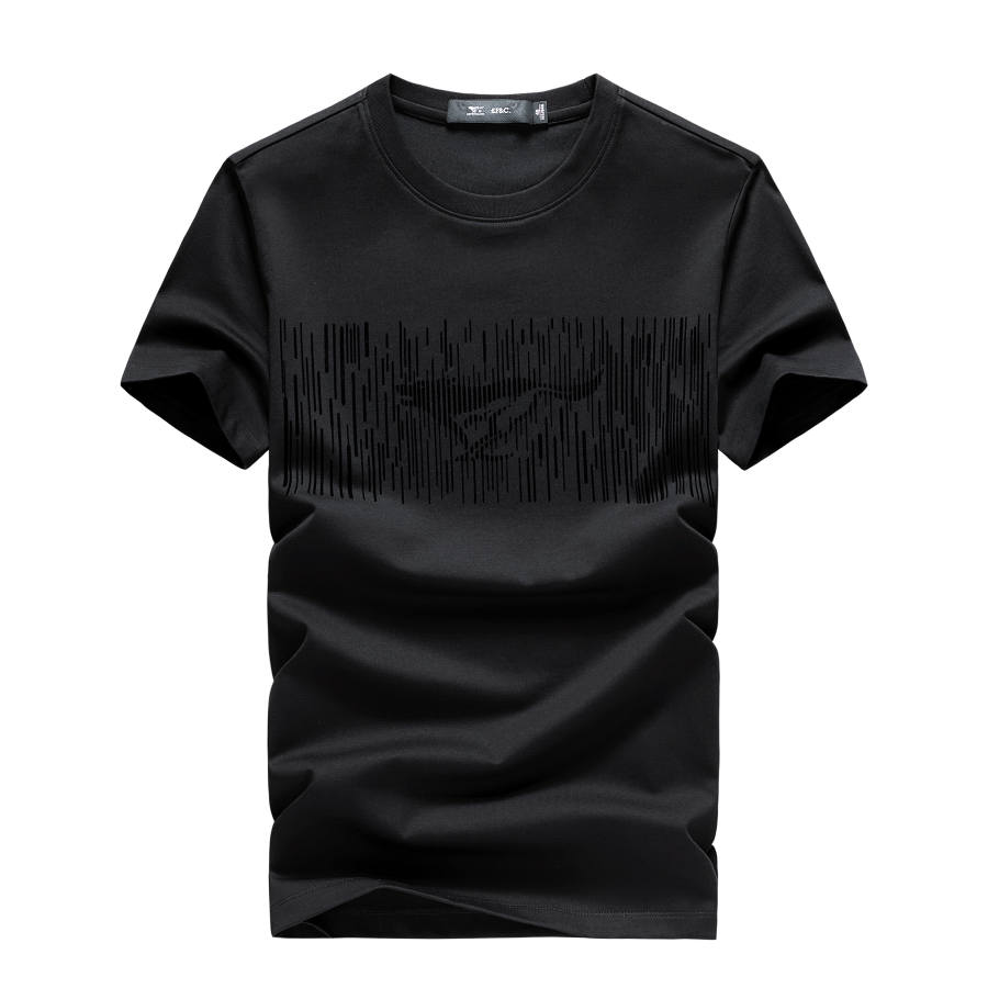 SEPTWOLVES T Shirts Men's Crew Neck Thin Straight Fit