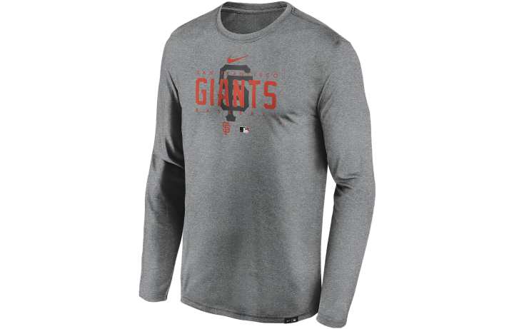 Nike Nike T Shirts Men's Gray Crew Neck Moderate Straight Fit