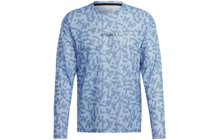 Adidas Adidas T Shirts Men's Blue Crew Neck Moderate Straight Fit