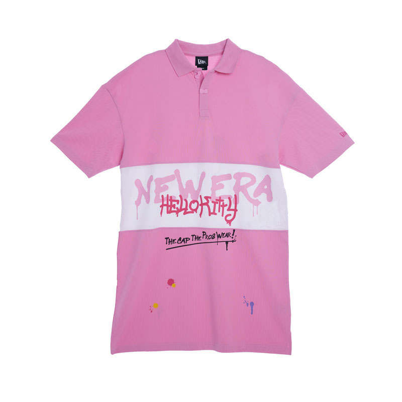 New Era T Shirts Unisex Pink Crew Neck Moderate Straight Fit