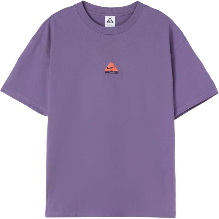 Nike Nike T Shirts Men's Purple Crew Neck Moderate Straight Fit