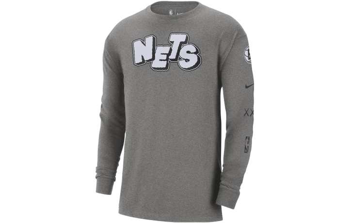 Nike Nike Brooklyn Nets 2023/24 City Edition Men's Nike Nba Max90 Long Sleeve T Shirt