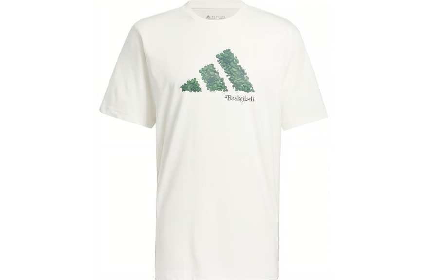 Adidas Adidas Court Therapy T Shirts Men's White Crew Neck Moderate Straight Fit
