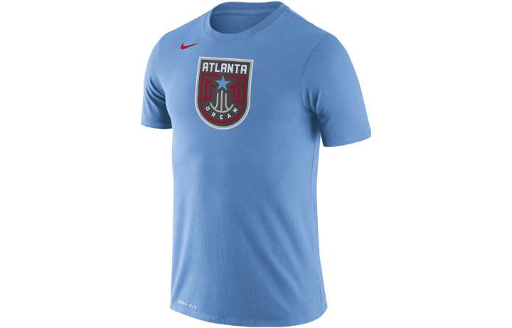 Nike Nike T Shirts Men's Blue Crew Neck Moderate Straight Fit
