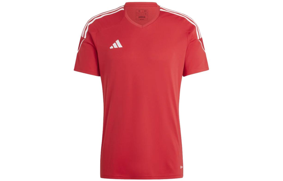 Adidas Adidas T Shirts Men's Red Crew Neck Moderate Straight Fit