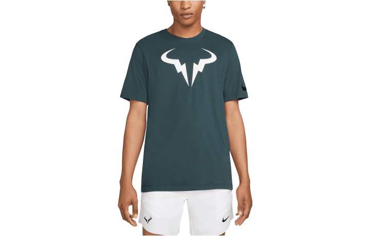 Nike Nike T Shirts Men's Green Crew Neck Moderate Straight Fit