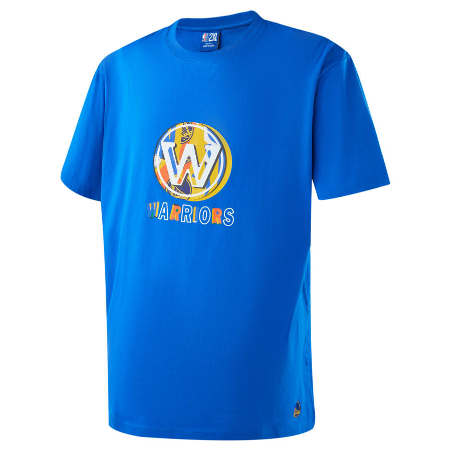 NBA NBA Drop Shoulder Sleeve T Shirt Unisex Blue