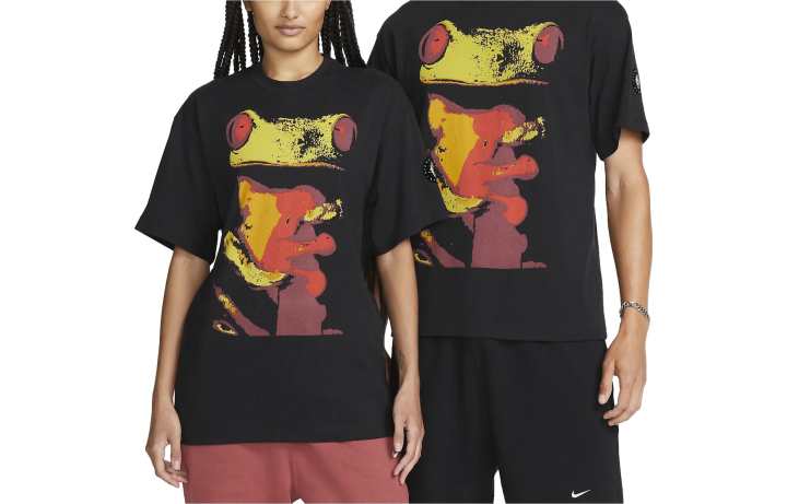 Nike Nike T Shirts Unisex Black Crew Neck Moderate Straight Fit