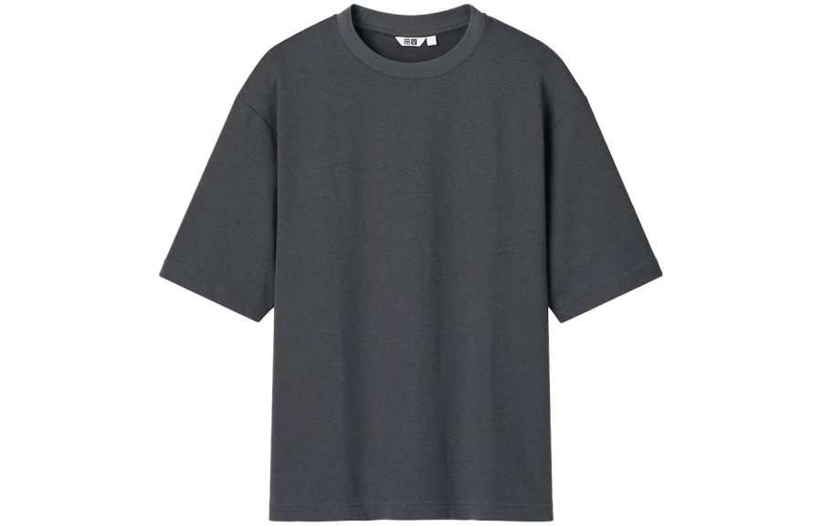 UNIQLO T Shirt Unisex Asphalt Gray