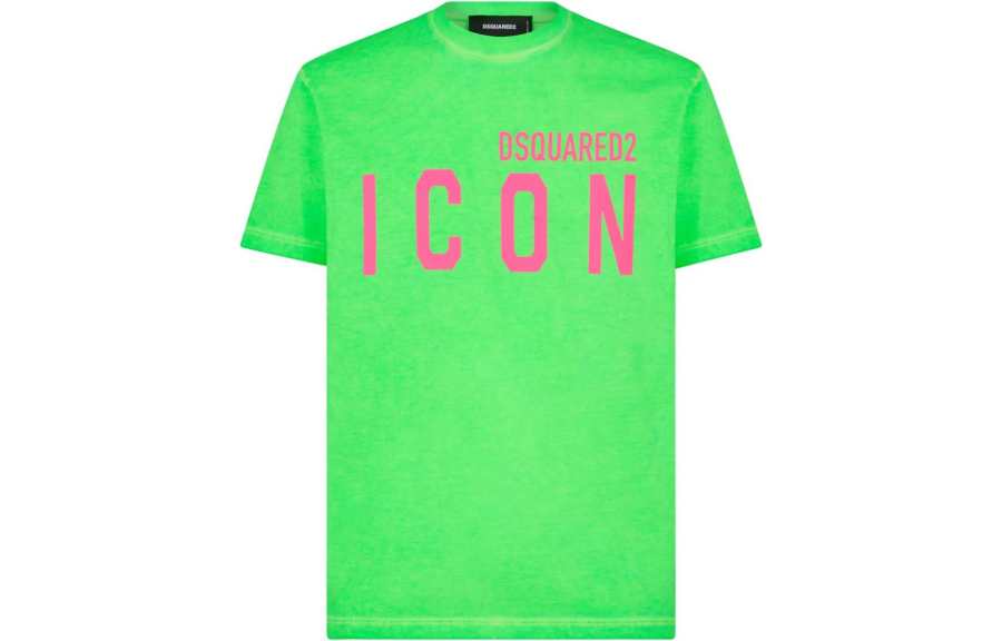 DSQUARED 2 Dsquared2 Logo Icon Printed Crewneck T Shirt