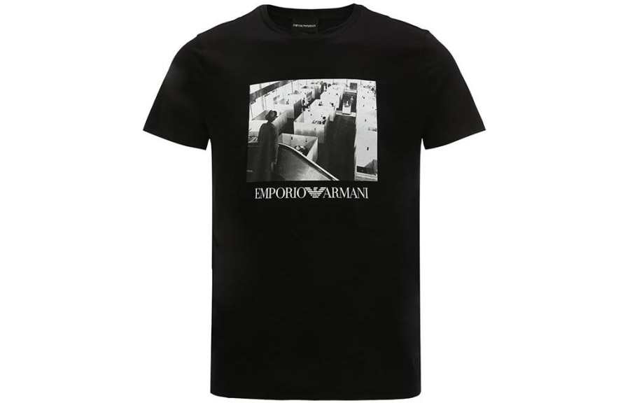 EMPORIO ARMANI T Shirts Men's Crew Neck Moderate