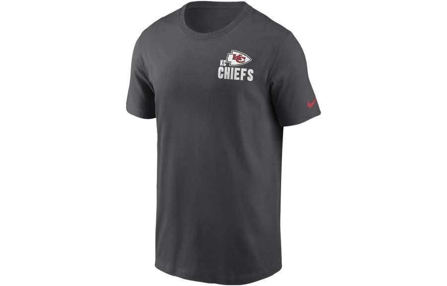 Nike Nike T Shirts Men's Gray Crew Neck Moderate Straight Fit