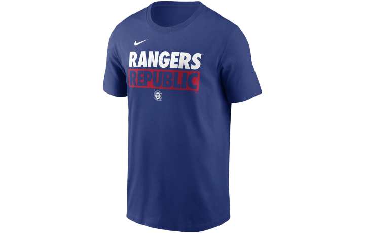 Nike Nike T Shirts Men's Blue Crew Neck Moderate