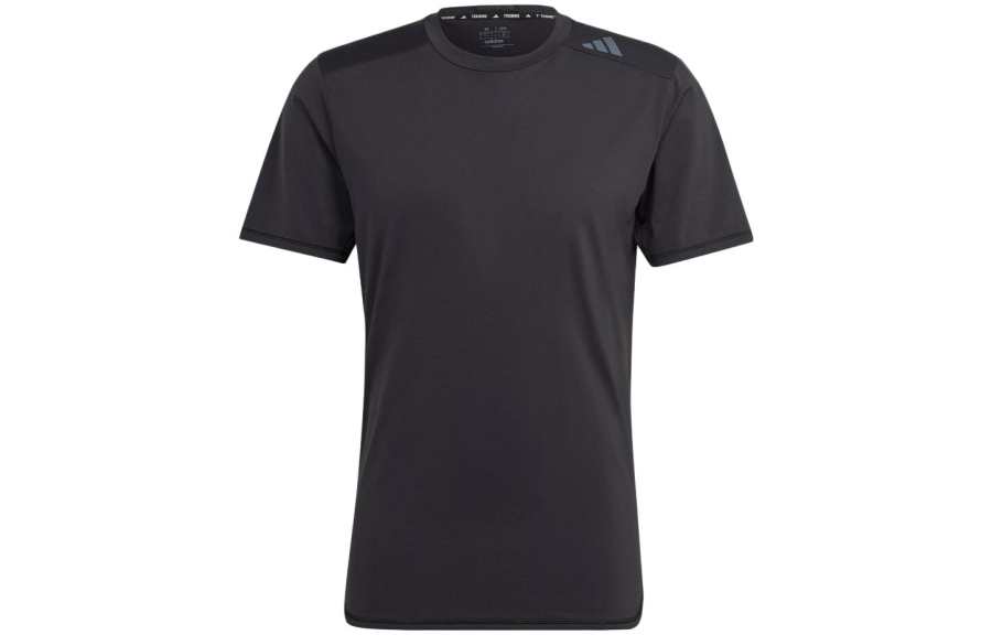 Adidas Adidas T Shirts Men's Black Crew Neck Moderate Straight Fit