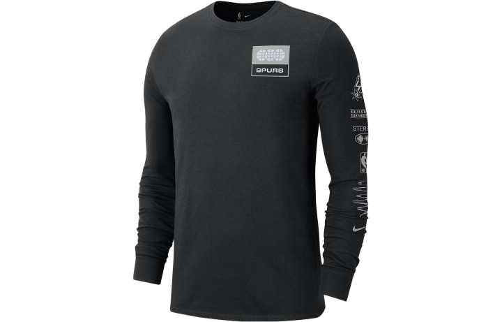 Nike Nike T Shirts Men's Black Crew Neck Moderate Straight Fit