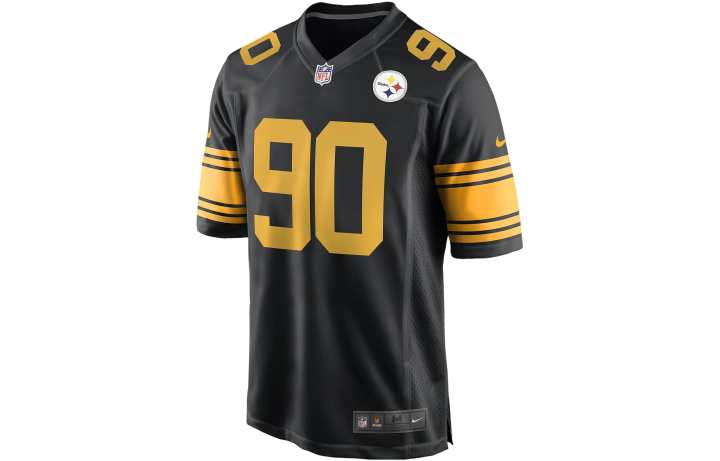 Nike Nike X NFL T Shirts Men's Black V Neck Moderate Straight Fit