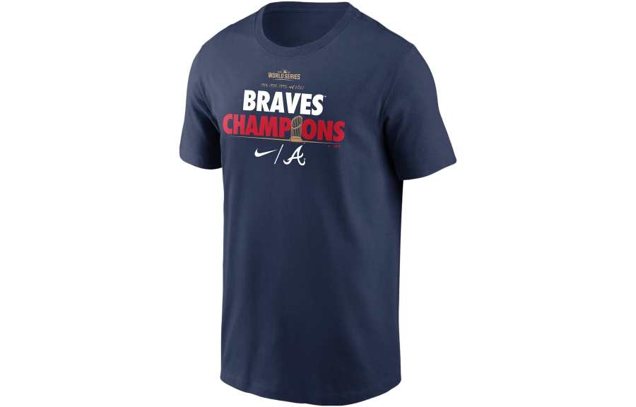 Nike Nike T Shirts Men's Marine Blue Crew Neck Moderate Straight Fit