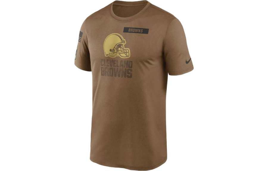 Nike Nike T Shirts Men's Brown Crew Neck Moderate Straight Fit