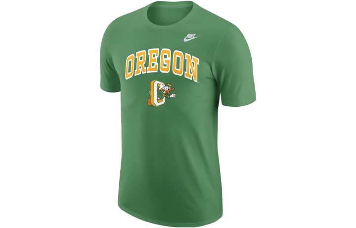 Nike Nike T Shirts Men's Green Crew Neck Moderate Straight Fit
