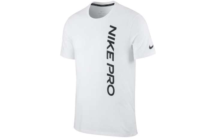 Nike Nike T Shirts Men's White Crew Neck Moderate Straight Fit