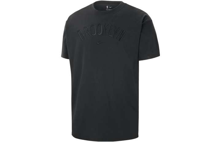 Nike Nike T Shirts Men's Black Crew Neck Moderate Straight Fit