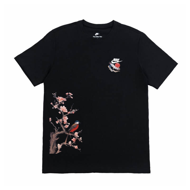 Nike Nike T Shirts Unisex Black Crew Neck Moderate Straight Fit