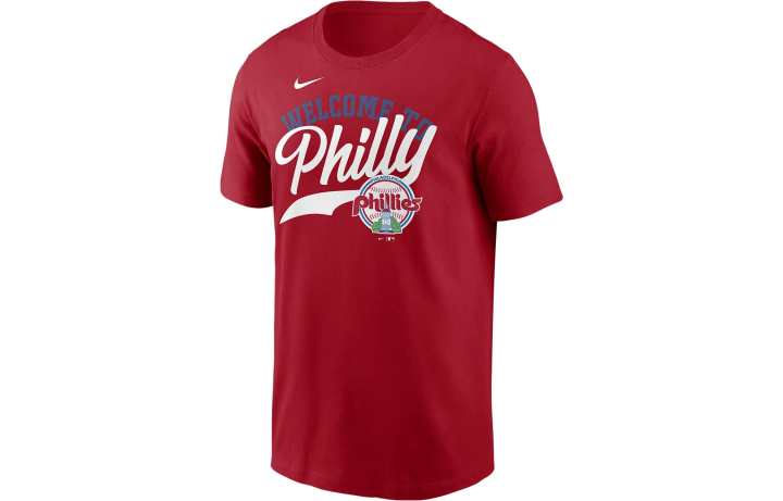 Nike Nike X MLB T Shirts Men's Red Crew Neck Moderate Straight Fit