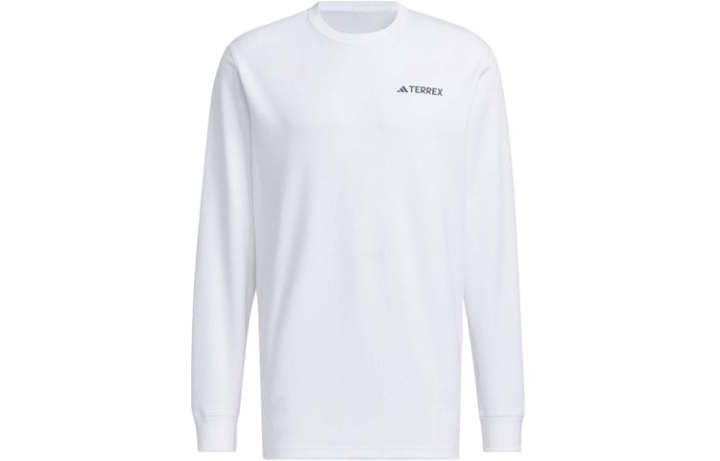 Adidas Adidas T Shirts Men's White Crew Neck Moderate Straight Fit