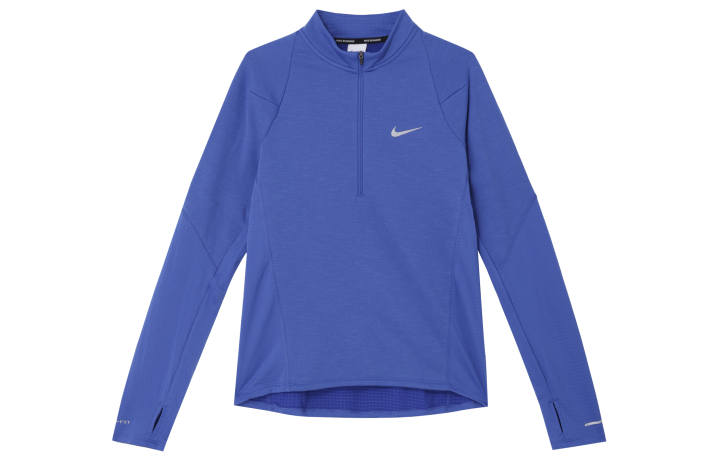 Nike Nike Elemental T Shirts Men's Game Royal Blue Stand Collar Moderate Straight Fit