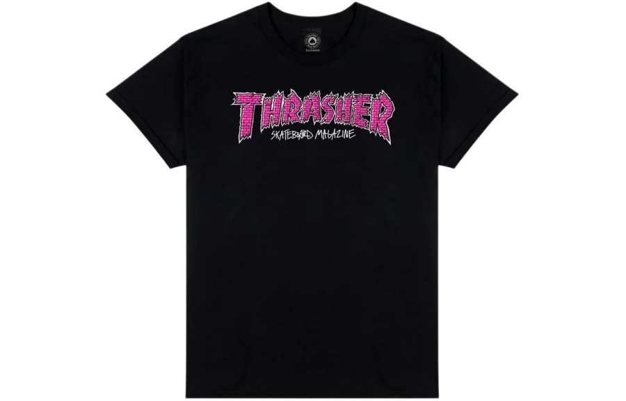 Thrasher Thrasher Regular T Shirt Unisex Black