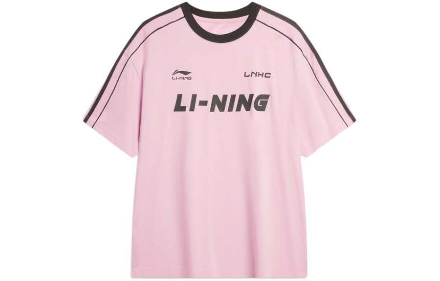 Li-Ning Li Ning Sports Life Collection T Shirt Unisex Sheer Pink