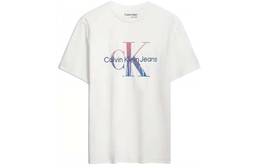 CALVIN KLEIN T Shirt Unisex Moon White
