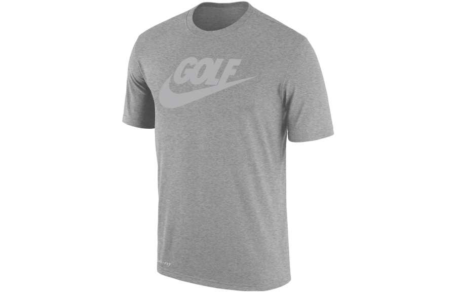 Nike Nike T Shirts Men's Dark Gray Crew Neck Moderate Straight Fit
