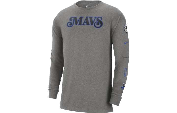 Nike Nike T Shirts Men's Gray Crew Neck Moderate Straight Fit