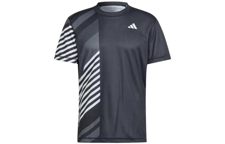 Adidas Adidas T Shirts Men's Black Crew Neck Moderate Straight Fit