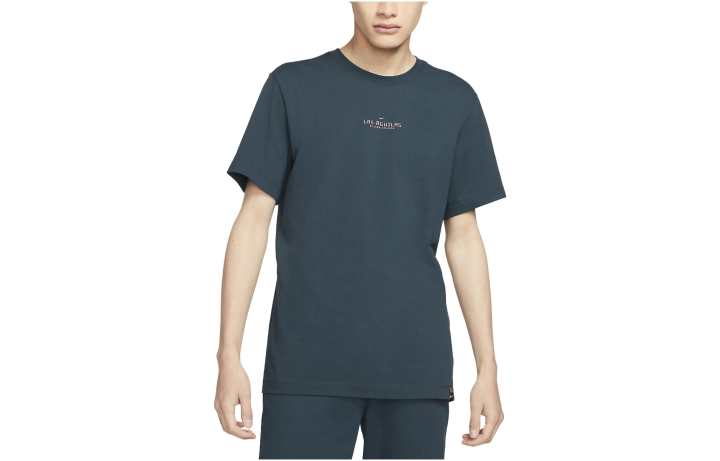 Nike Nike T Shirts Men's Navy Crew Neck Moderate Straight Fit