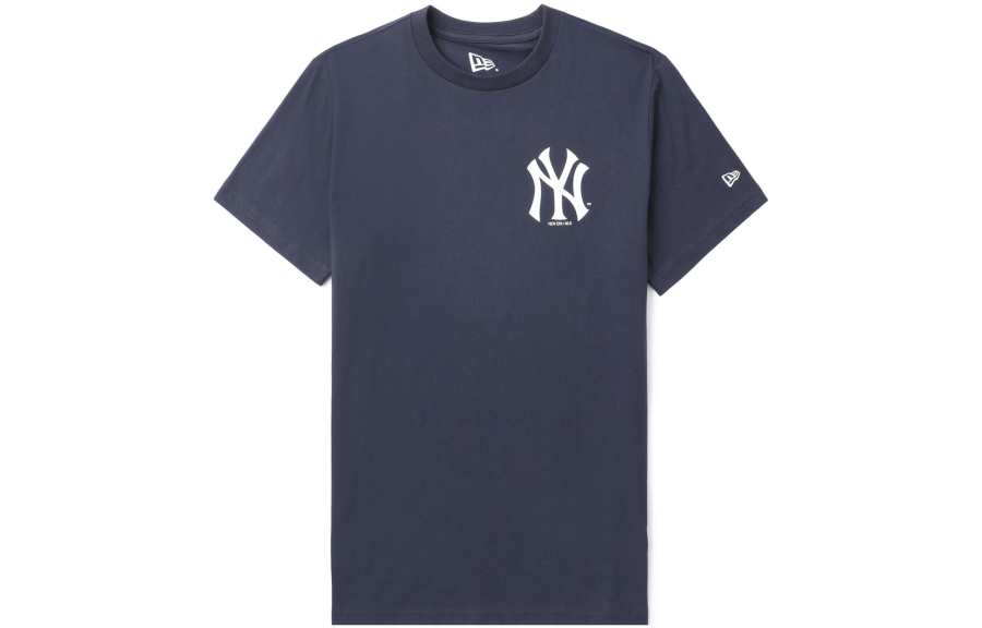 New Era T Shirts Men's Blue Crew Neck Moderate Other