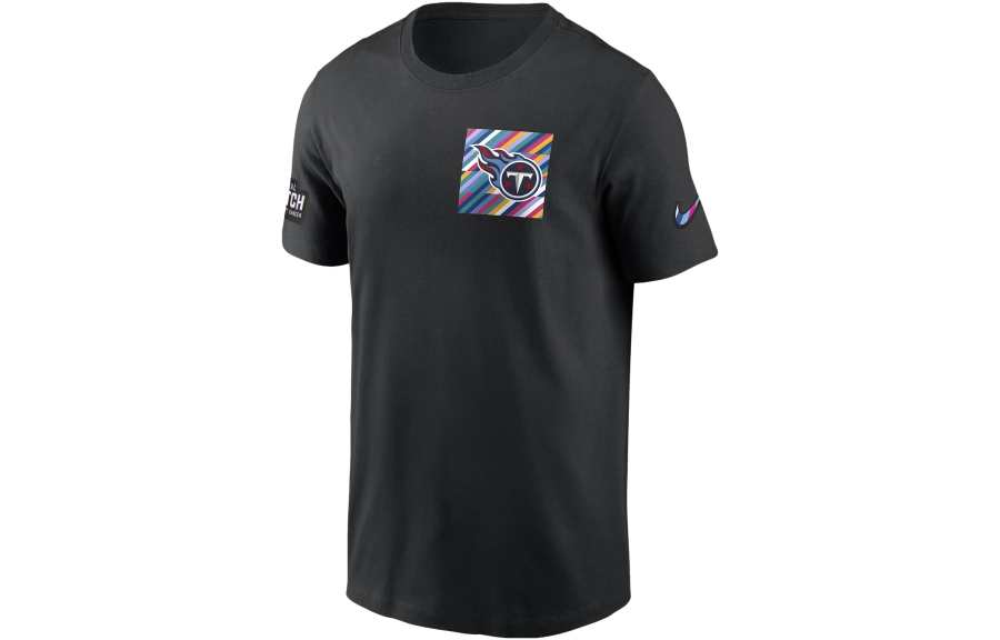Nike Nike X NFL T Shirts Men's Black Crew Neck Moderate Straight Fit