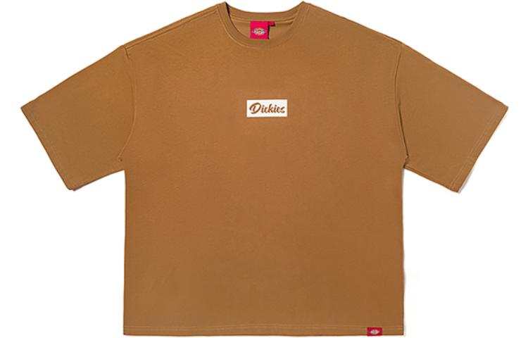 Dickies T Shirts Unisex Brown Crew Neck Moderate Straight Fit
