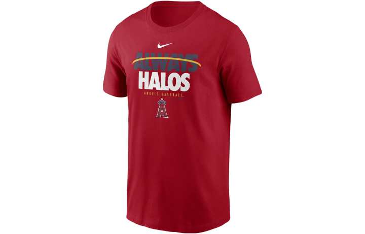Nike Nike T Shirts Men's Red Crew Neck Moderate Straight Fit