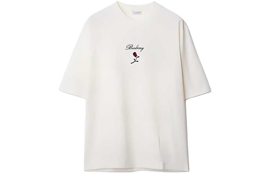Burberry Burberry Floral Embroidered Crewneck T Shirt