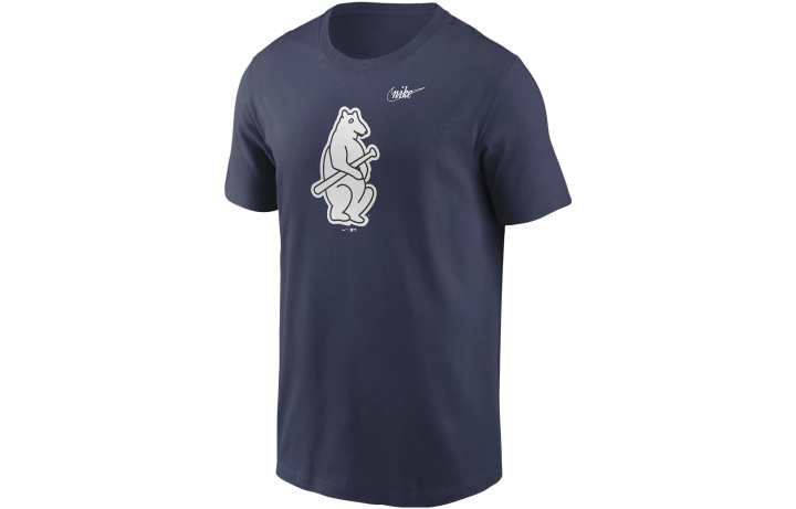 Nike Nike X MLB T Shirts Men's Marine Blue Crew Neck Moderate Straight Fit