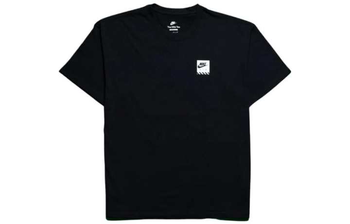 Nike Nike T Shirts Men's Black Crew Neck Moderate Straight Fit