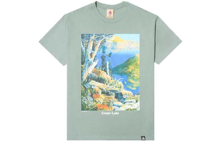 Nike Nike ACG Short Sleeve Crater T Shirt Men's Clay Green