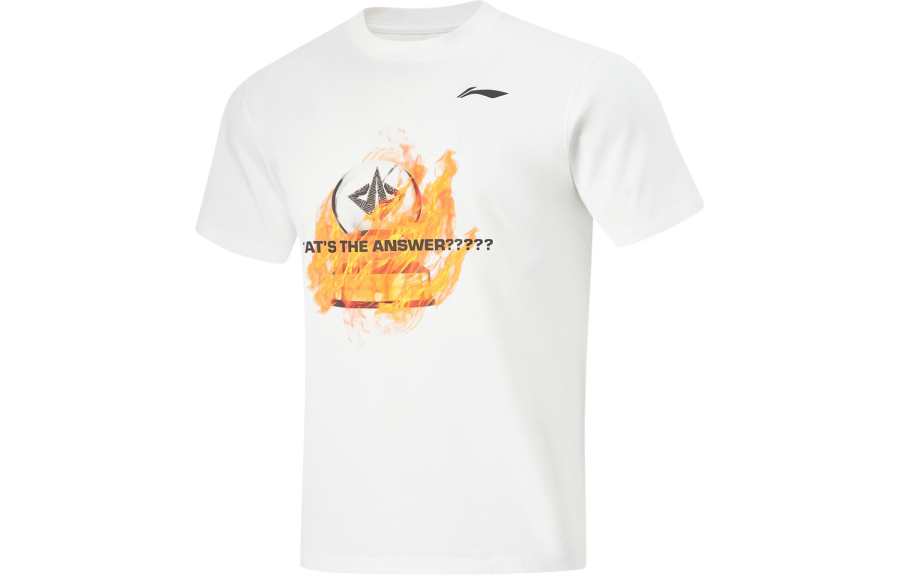 Li-Ning Li Ning Basketball Collection T Shirt Men's Standard White