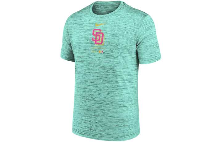 Nike Nike San Diego Padres City Connect Practice Velocity T Shirt Men's Mint Green