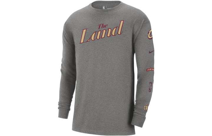 Nike Nike T Shirts Men's Gray Crew Neck Moderate Straight Fit