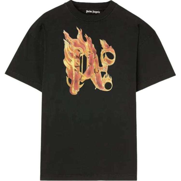 Palm Angels Burning monogram-print T-shirt
