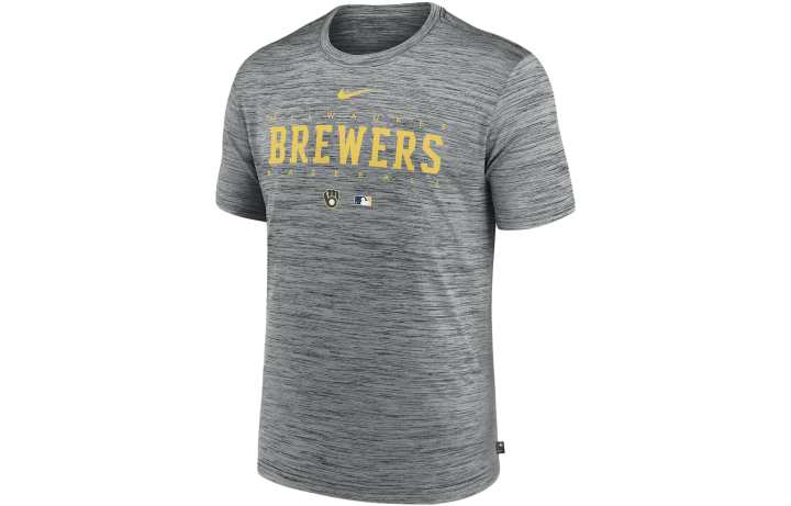 Nike Nike X MLB T Shirts Men's Gray Crew Neck Moderate Straight Fit